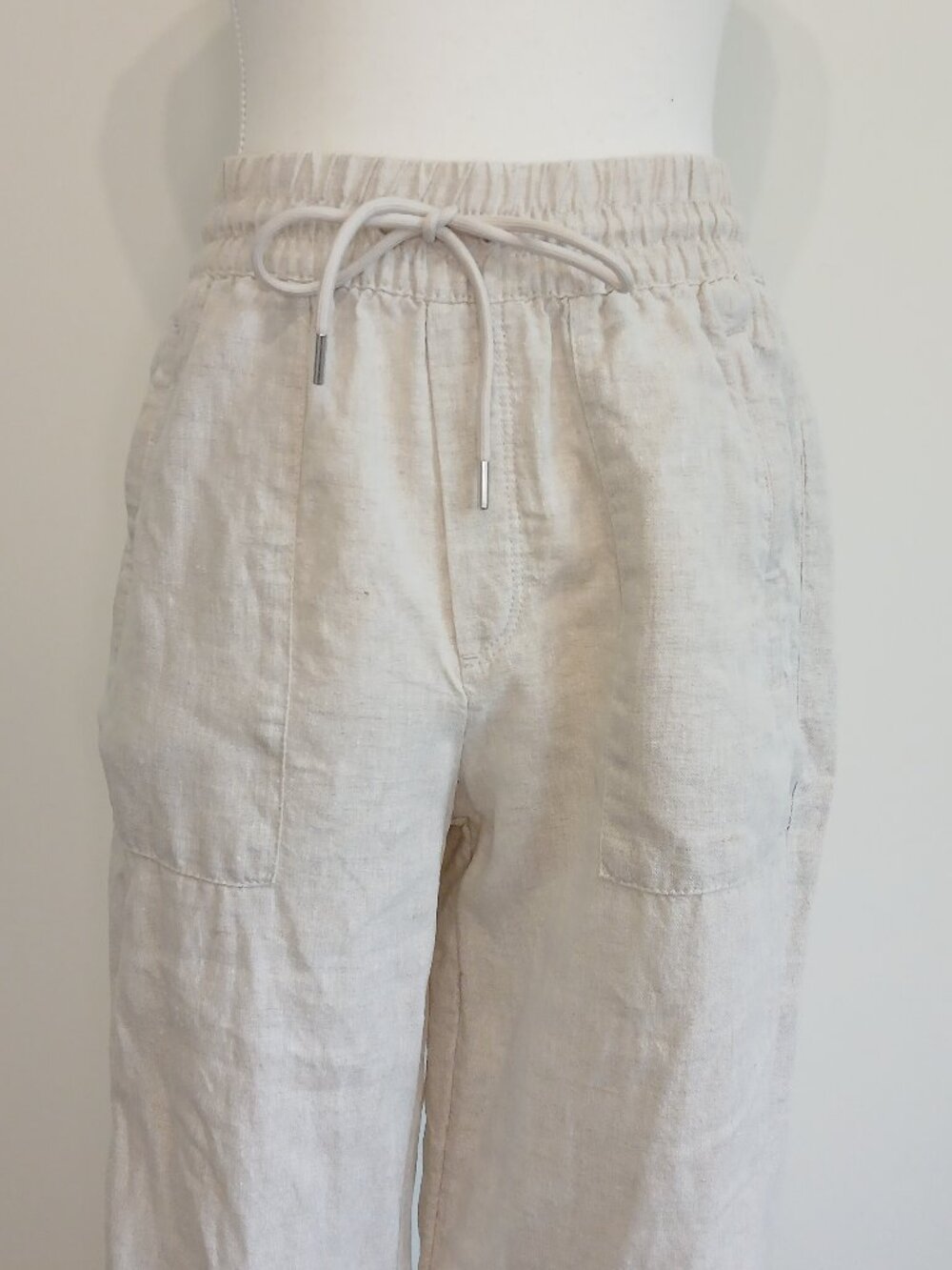 Athleta Retreat High Rise Wide Leg 100 % Linen Pant Inseam 31" Size XS - Picture 3 of 9